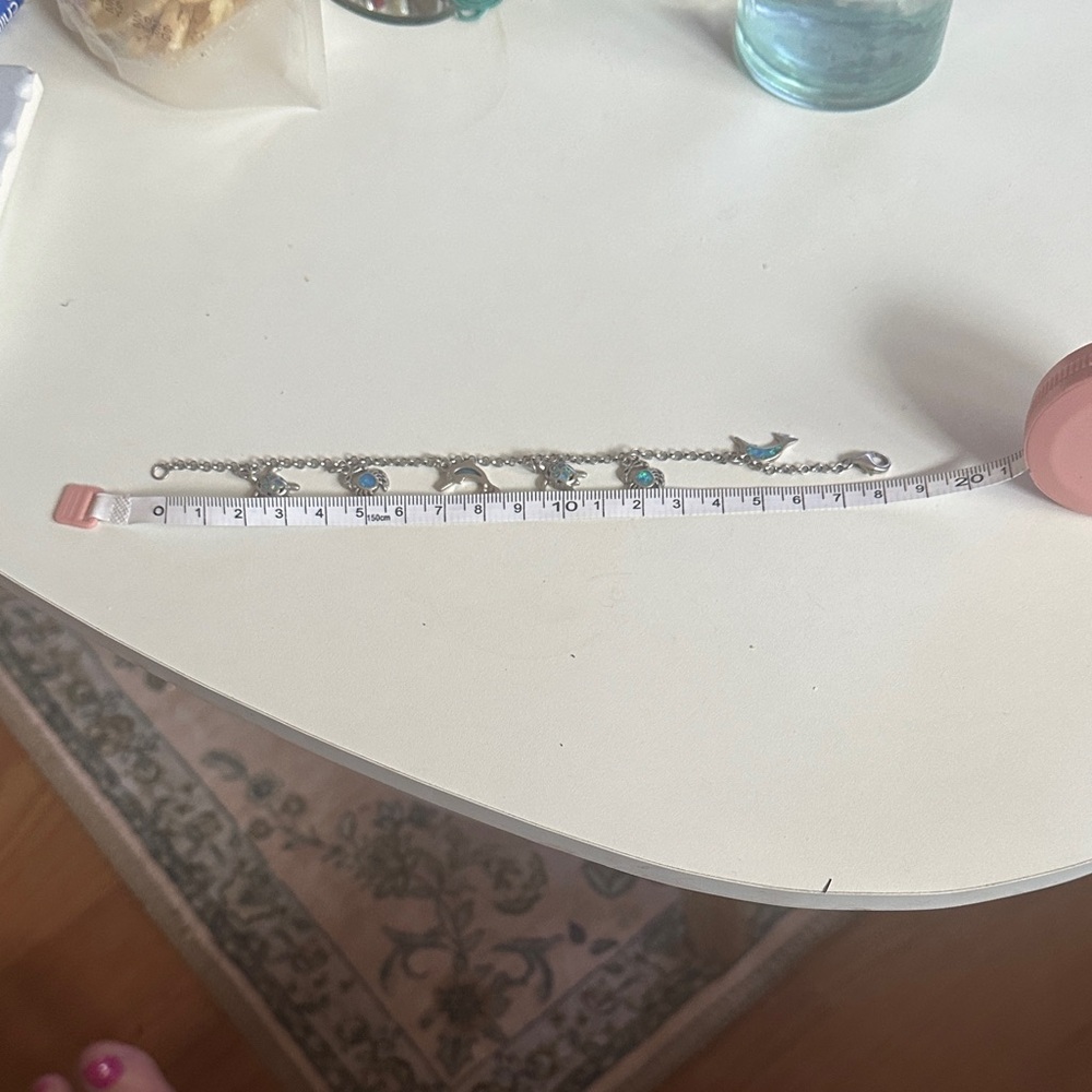 Silver and Blue Opal Bracelet